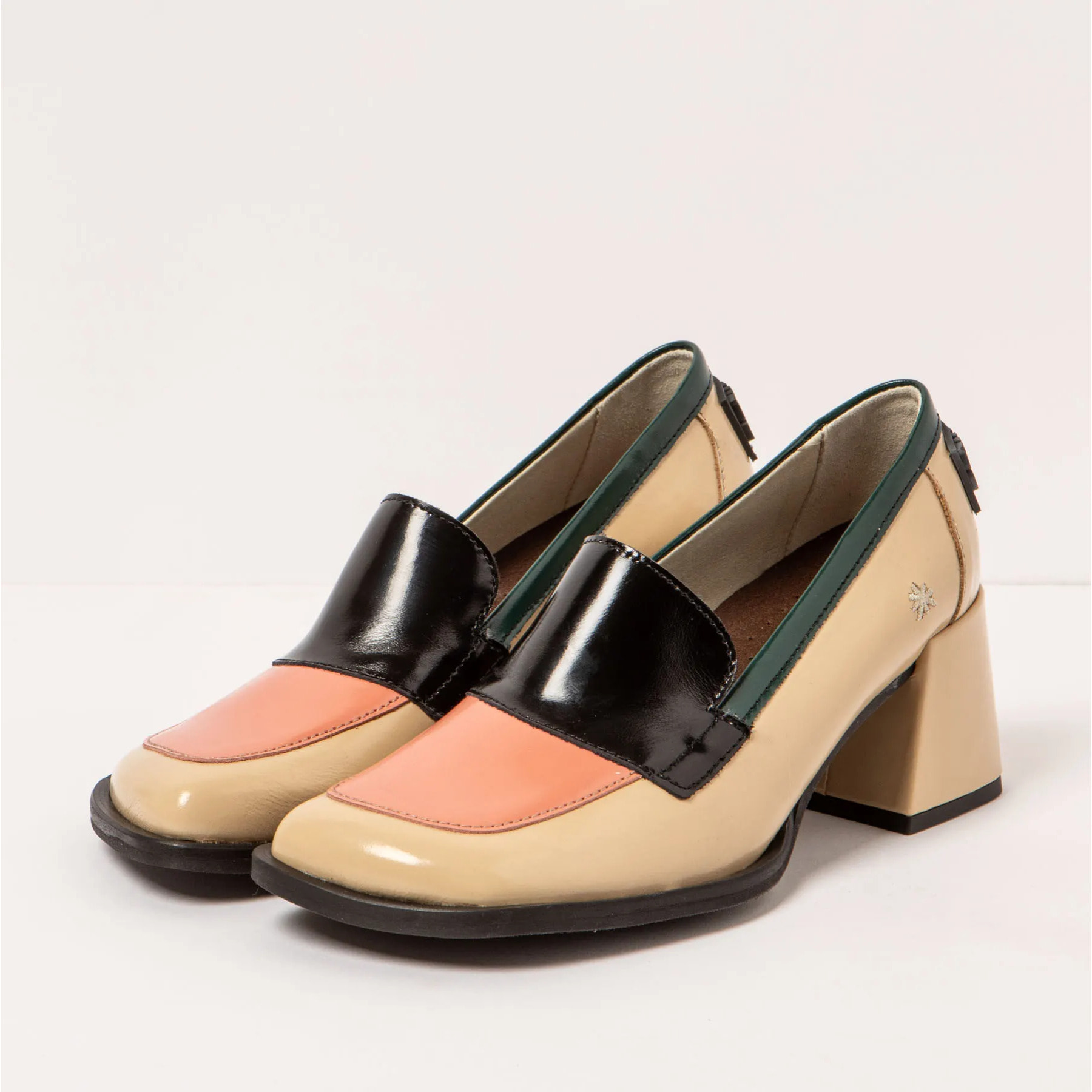 Zapatos con tacón 1705 NAPPA SHINNY CHAMPAGNE-FLAMINGO/ VERONA color Champagne-flamingo