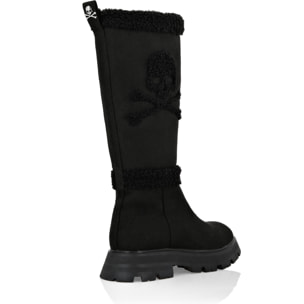 PHILIPP PLEIN Botas Mid Flat SKULL&BONES