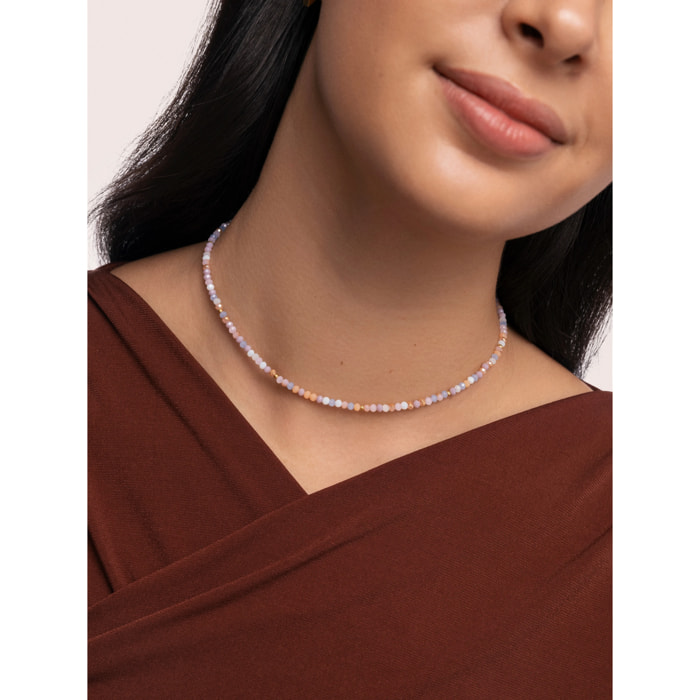 Collana Daphne  in Acciaio Placcato Oro