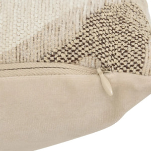 Coussin Dune 30x50cm jacquard beige