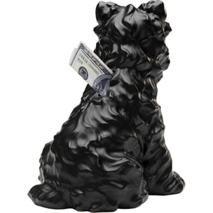 Tirelire Fox Terrier noir Kare Design