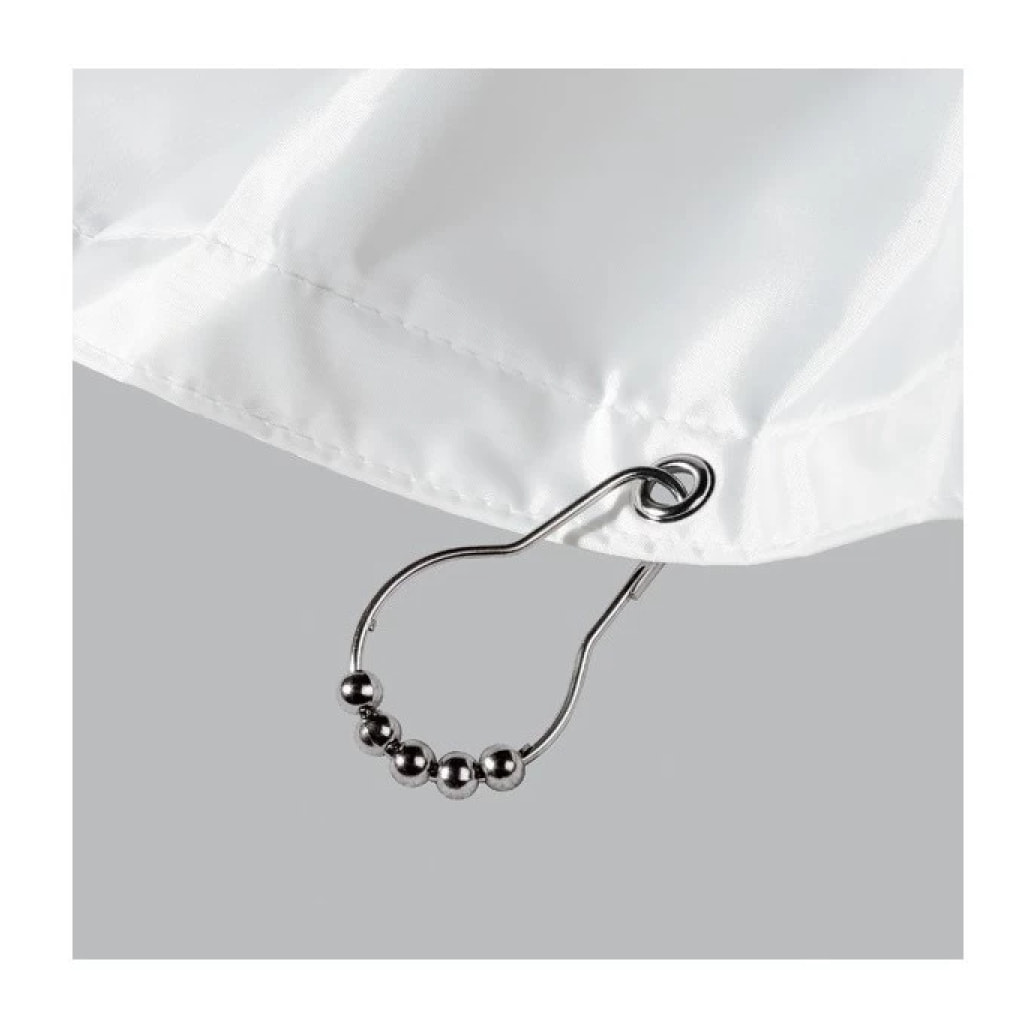 Lot de 12 anneaux pour rideaux de douche ANELLO Chromé Spirella