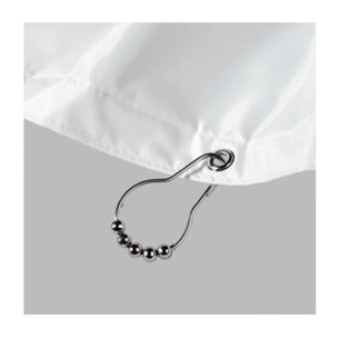 Lot de 12 anneaux pour rideaux de douche ANELLO Chromé Spirella