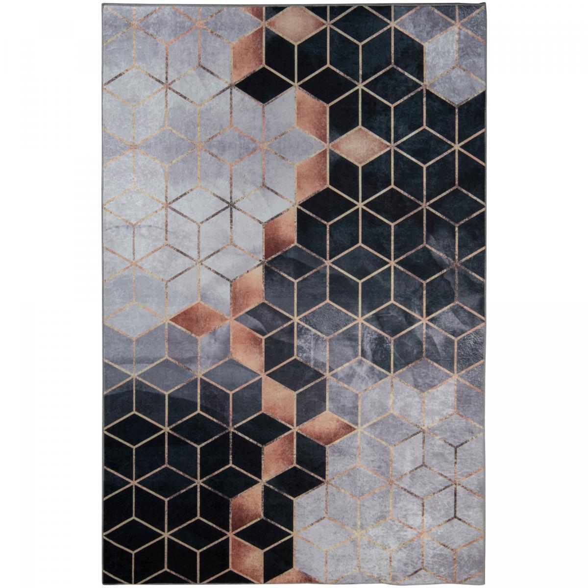 Tapis salon RUCHE facile d'entretien