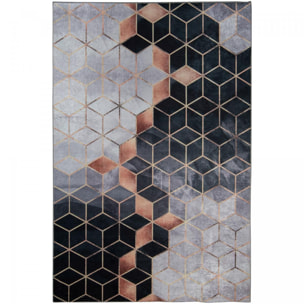 Tapis salon RUCHE facile d'entretien