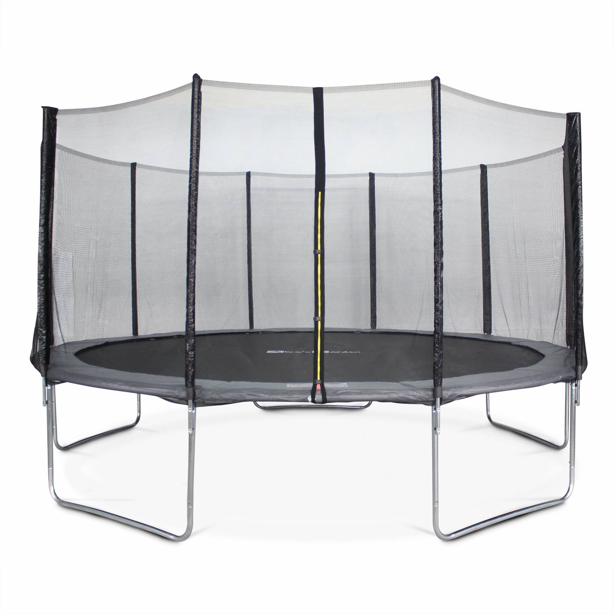 Trampoline rond Ø 460cm gris avec son filet de protection - Neptune - Trampoline de jardin 460 cm 4m | Qualité PRO. | Normes EU.