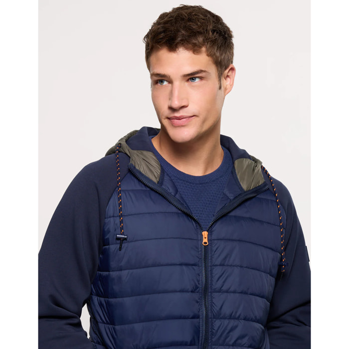 Chaqueta con Capucha Azul Marino - Nuni