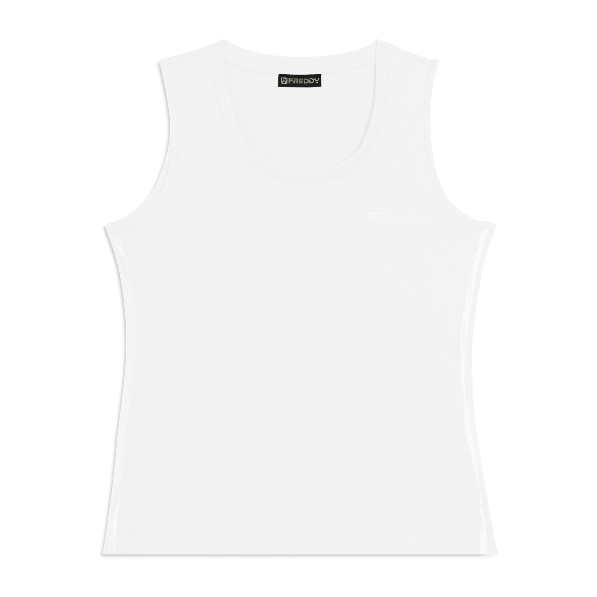Canotta Regular con Logo FREDDY e Inserti Elastici