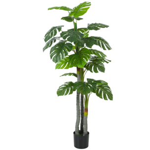 Arbre Monstera Artificiel 150 cm en Pot Décoration de Bureau ou Maison