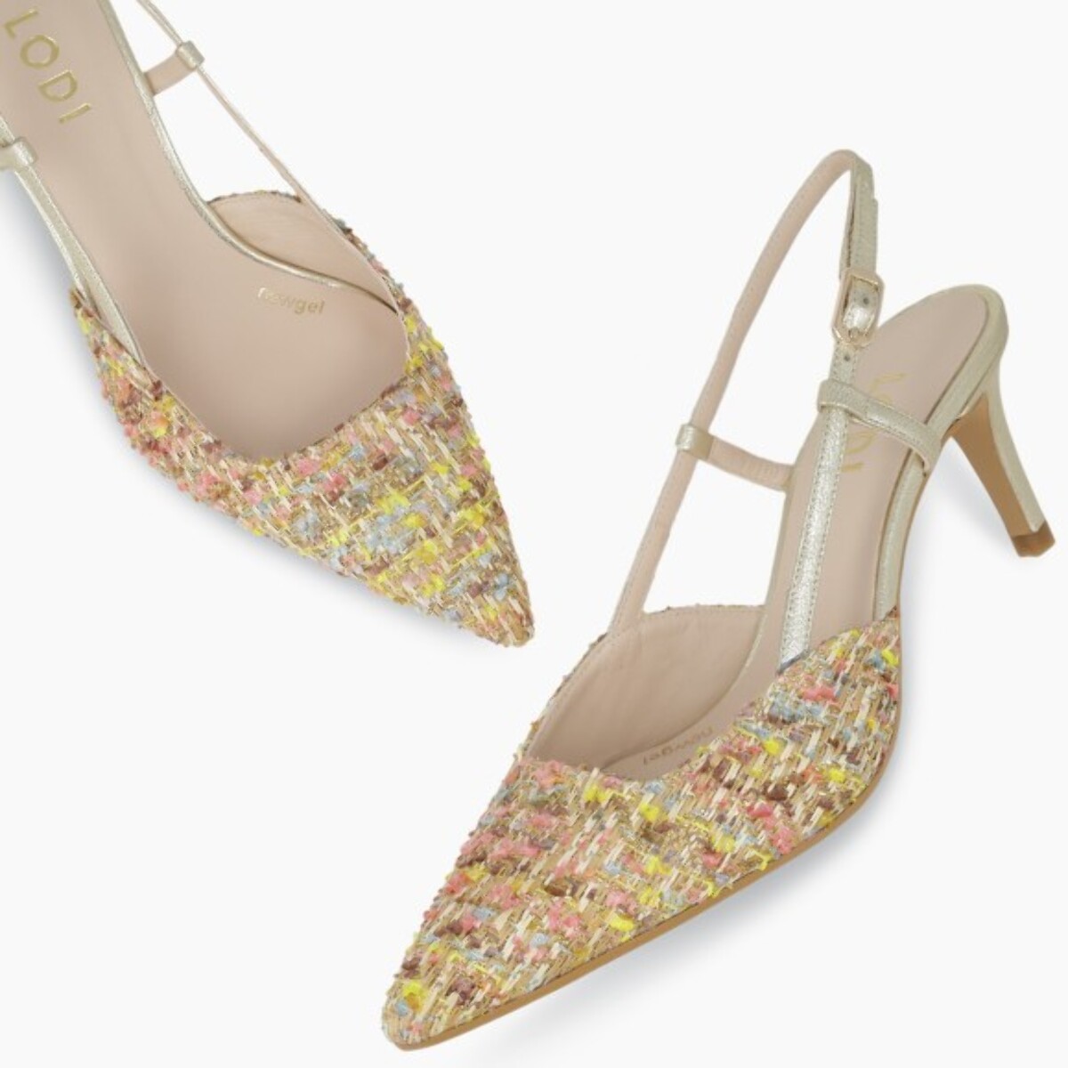 ZAPATOS DE SALÓN DORADOS NIVIS-X