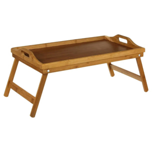 Plateau 51x38cm avec pieds bambou