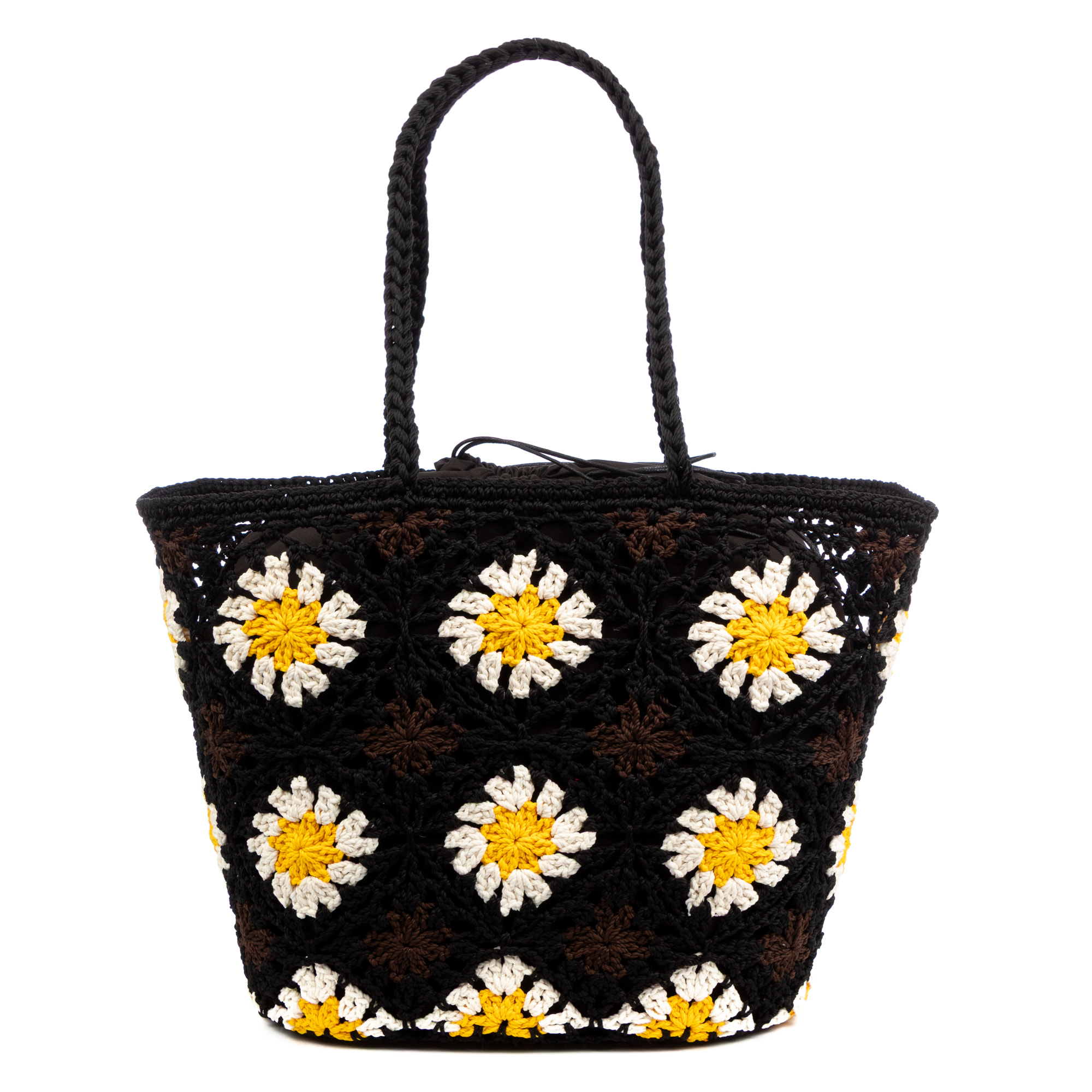 Basento Borsa a spalla Donna. Realizzato in cotone intrecciato a mano.