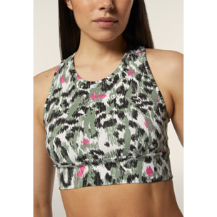 Reggiseno Sportivo fantasia maculata colorata