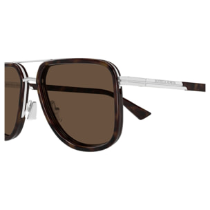 Gafas de Sol Bottega Veneta BV1463S-002 de Metal Hombre 56 mm
