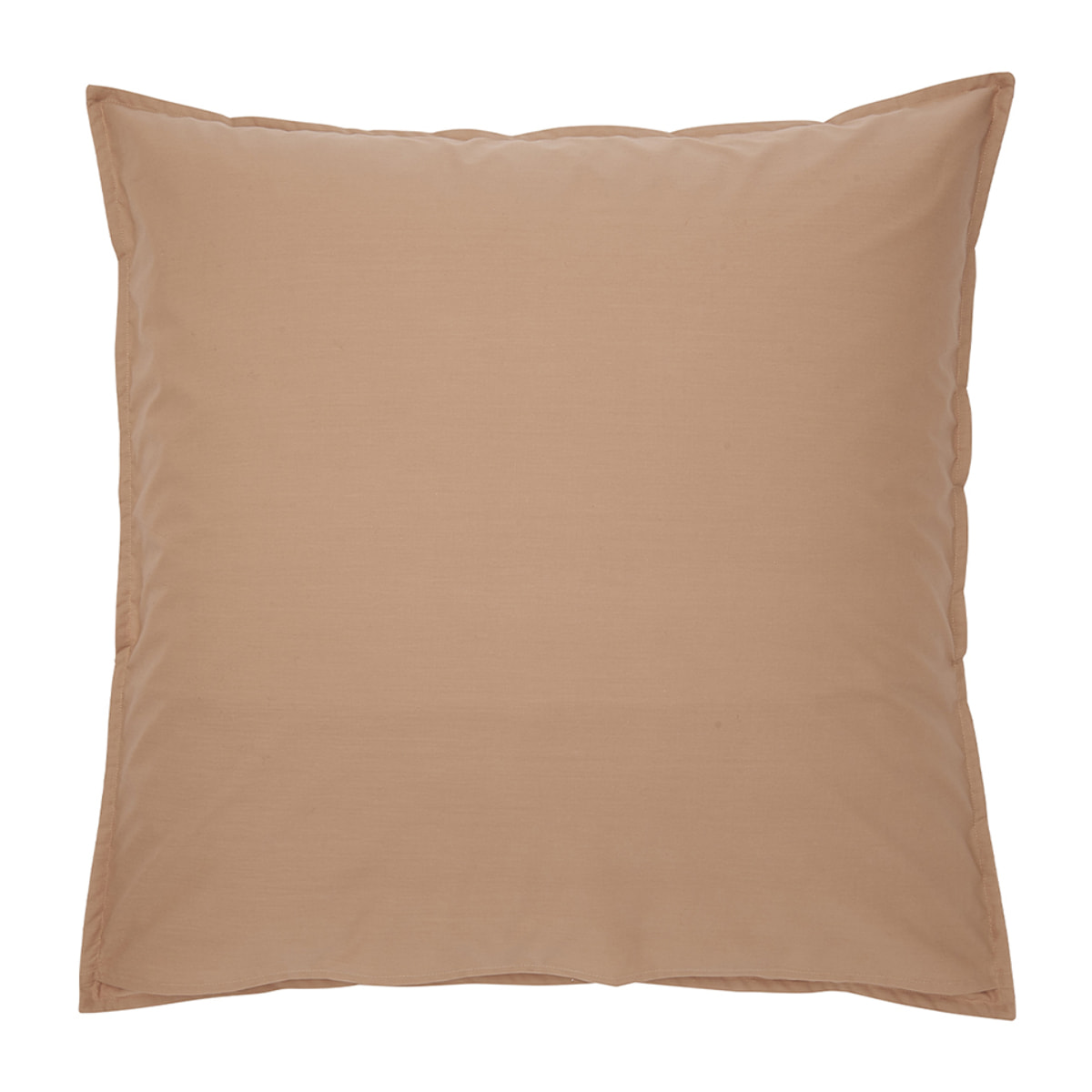 Taie d'oreiller imprimée en percale de coton, Made in France, VICHY , Beige Dune