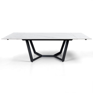 Tomasucci Table extensible LEO EVO en MARBRE BLANC / GRIS