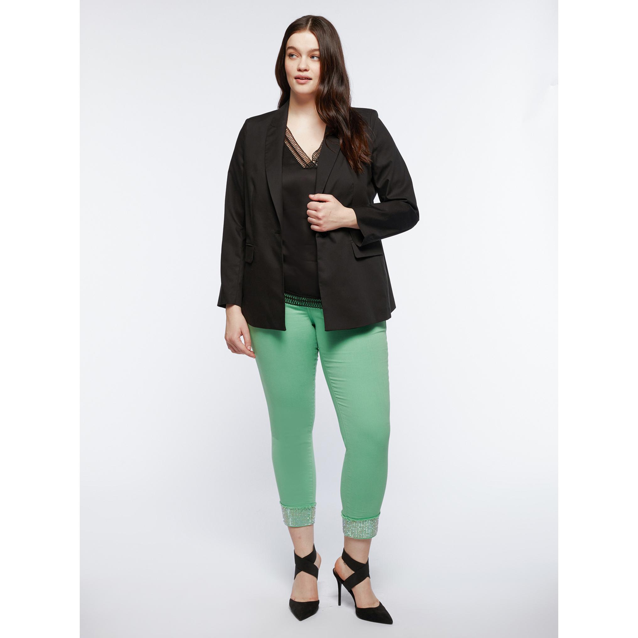 Fiorella Rubino - Blazer nero in cotone stretch - Nero