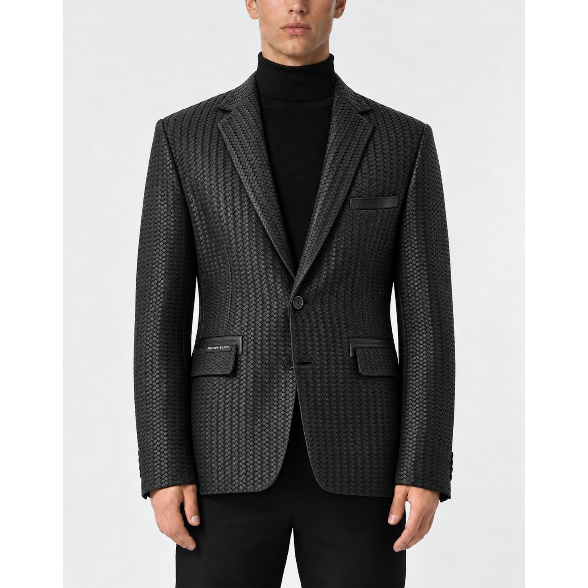 PHILIPP PLEIN Blazer de cuero