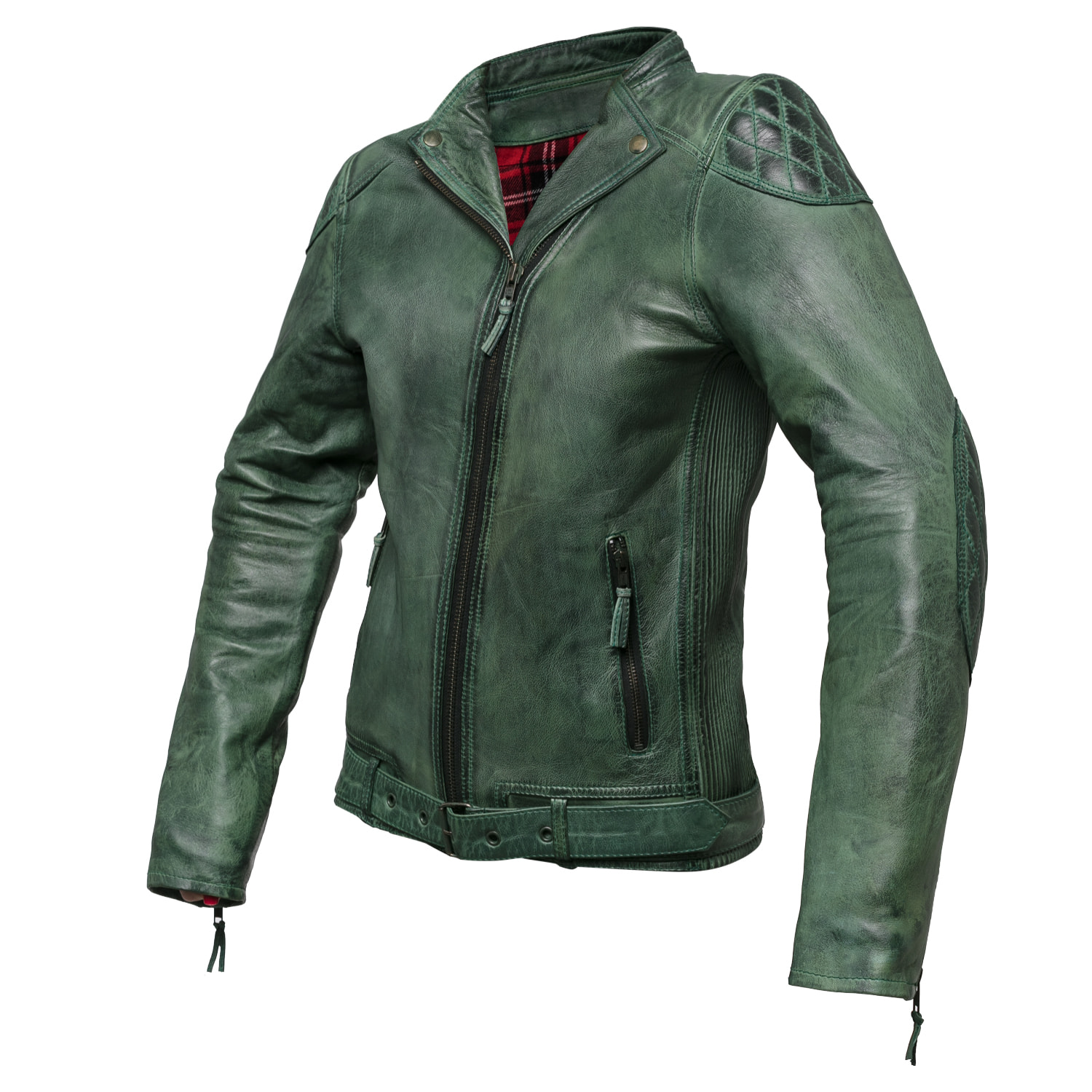 CHAQUETA DE CUERO DE CHICA ELECTRA GREEN INVICTUS