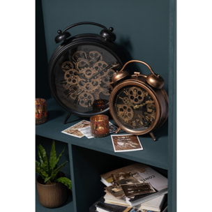 J-Line photophore Chic - verre - marron/or - small - 2 pcs