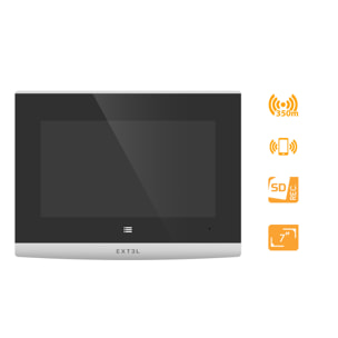 Kit Visiophone connecté et sans fil Wave 2 + 1 batterie supplémentaire - Extel