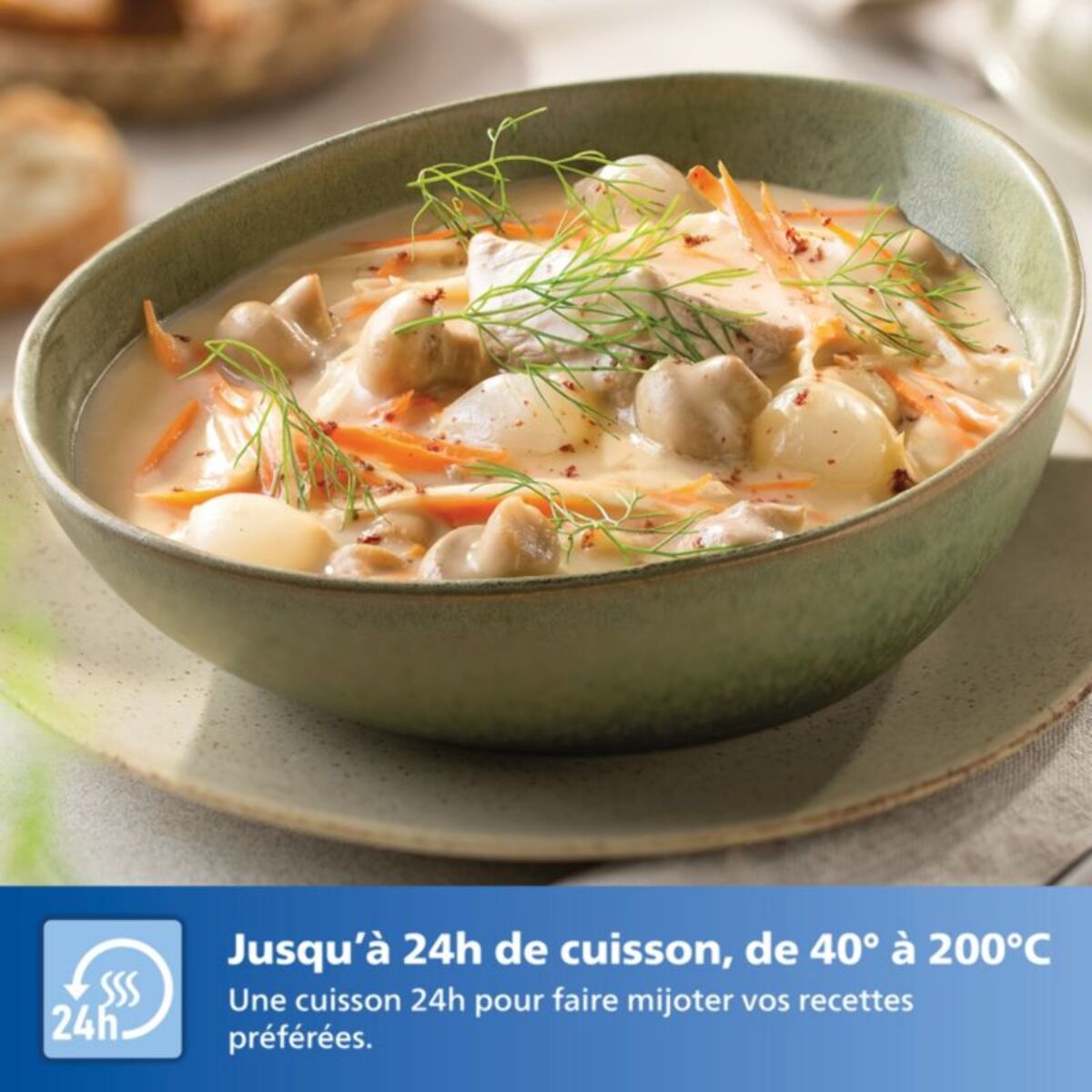 Airfryer PHILIPS NA332/00 Friteuse sans huile avec fenêtre de cuisson Noir/Doré, Série 3000 6.2L