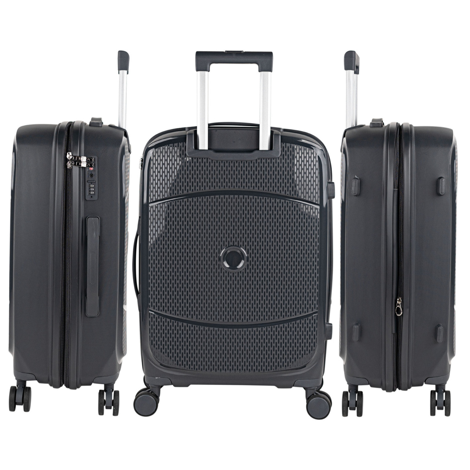 Juego De Maletas Rígidas Pp Itaca Moscu Antracita