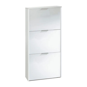 Zapatero Moderno de 3 puertas Blanco