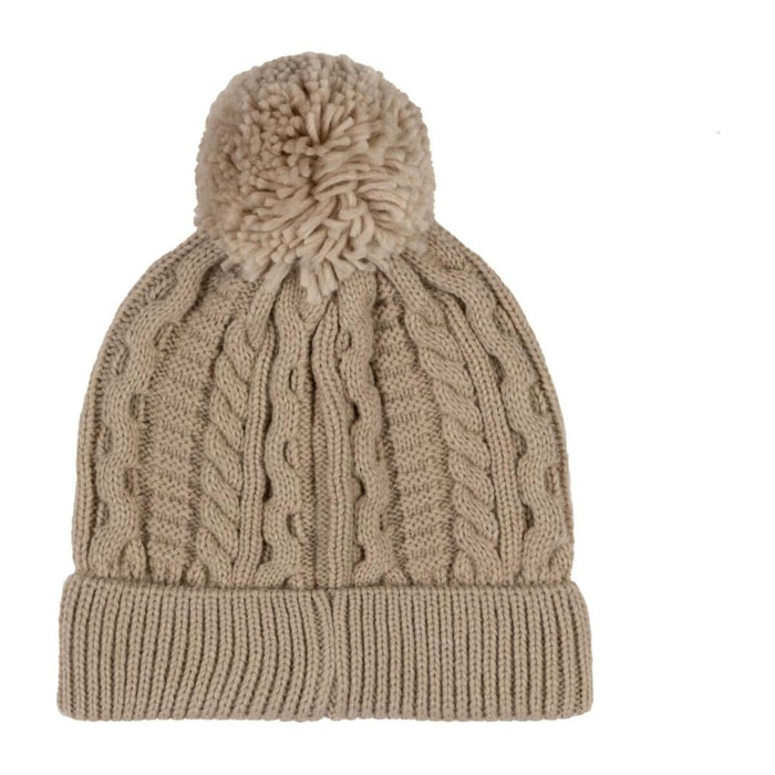 Cappello da donna invernale in treccia cin pompon "Relaxed"
