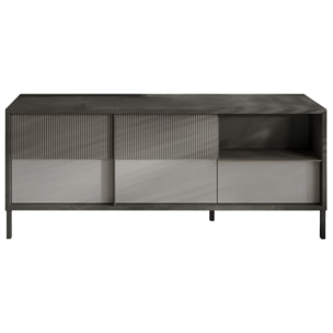 Jules - meuble tv - 2 portes et 1 tiroir - 156 cm - Gris
