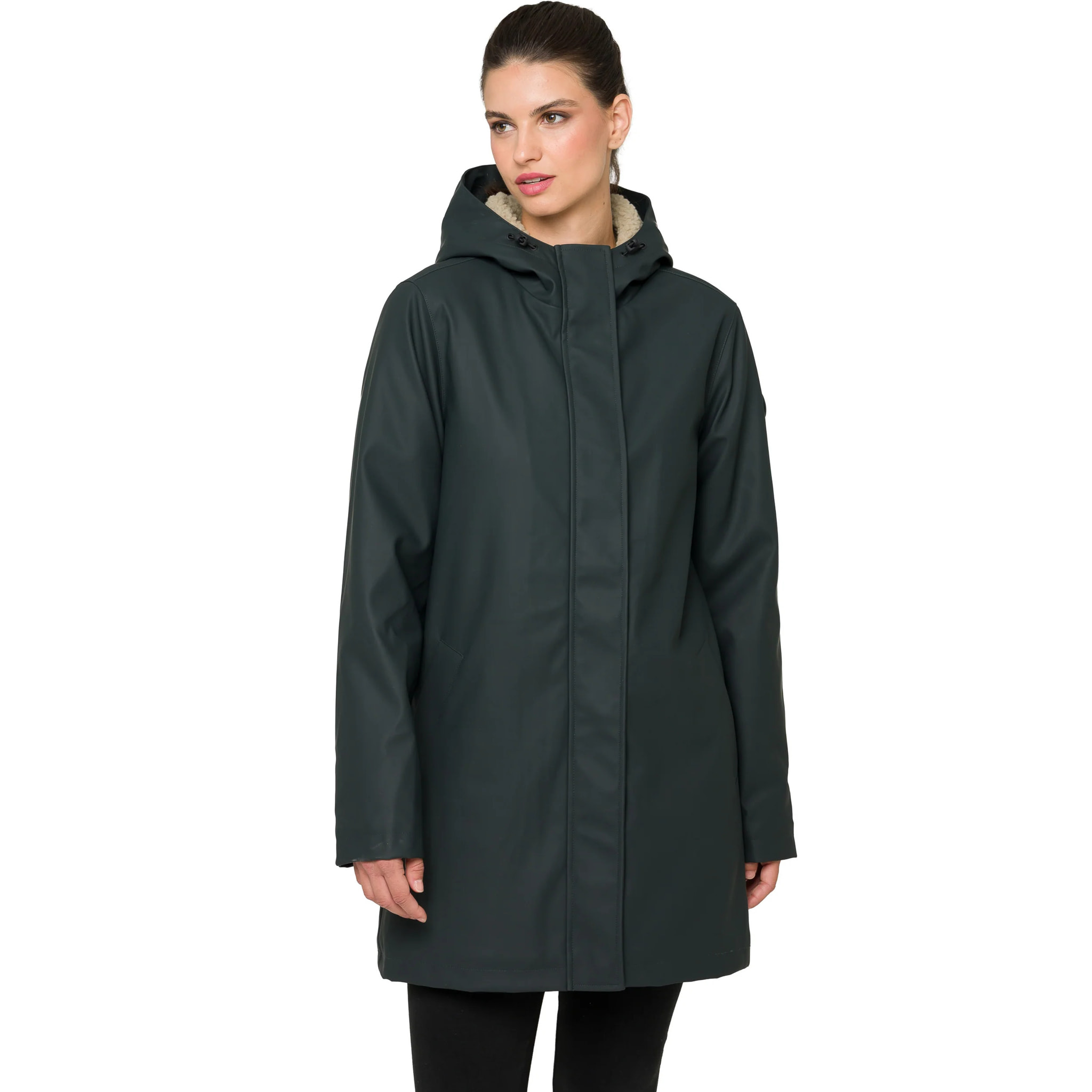 Parka YASMINE imbottito impermeabile verde