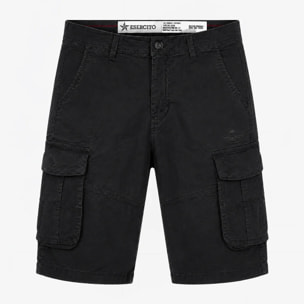 Bermuda Folgore cargo nero uomo