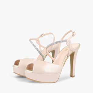 SANDALIAS DE NOVIA ROSAS TIRANES