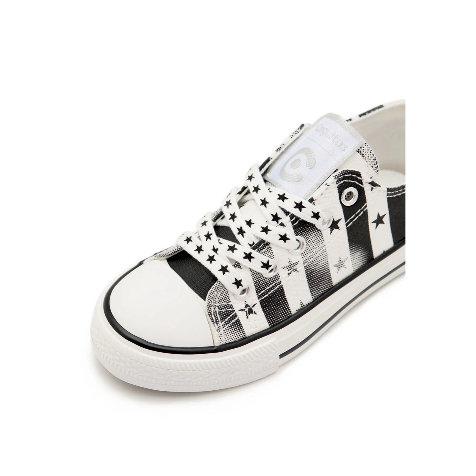 Zapatillas Bajas de Niños Blanco y Negro