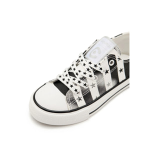 Zapatillas Bajas de Niños Blanco y Negro
