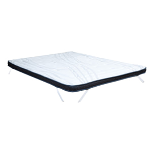 Surmatelas Privilège Mémoire de Forme, 5 cm d'épaisseur, Elastiques de Maintien, Confort Moelleux