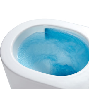 Pack WC sans bride Tornado Quiet Fusion, fixations invisibles + Abattant softclose + Bâti Geberit Extra-plat UP720 + Plaque