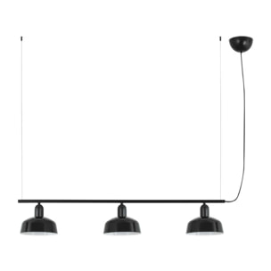 TATAWIN S métal 3L Lampe suspension noire