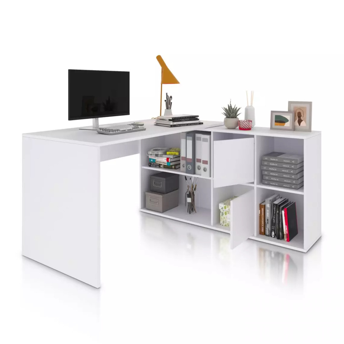 Mesa de escritorio Move Blanco Artik (Blanco Mate)