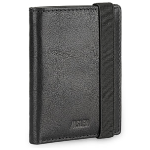 Cartera Hombre Piel Jaslen Hannover Negro-Tostado