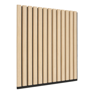 Set 2 pannelli acustici 52x52 cm effetto rovere naturale