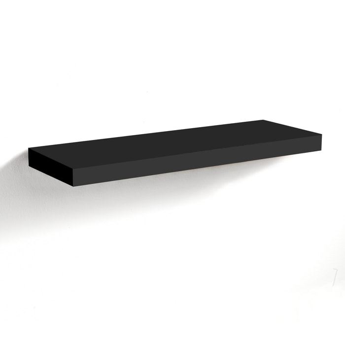 Étagère murale Tomasucci BILLA, en MDF, noir, 60 × 23,5 × 3,8 cm