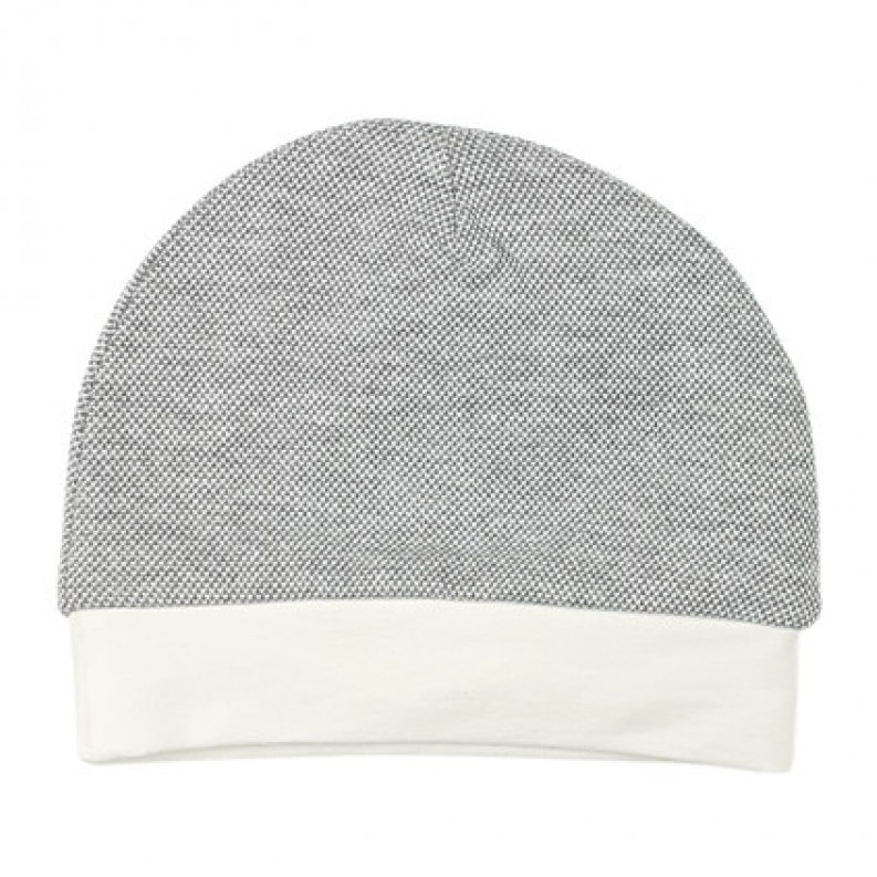 CAPPELLINO FELPA OPERATA GRIGIO LATTE PAPEROTTO