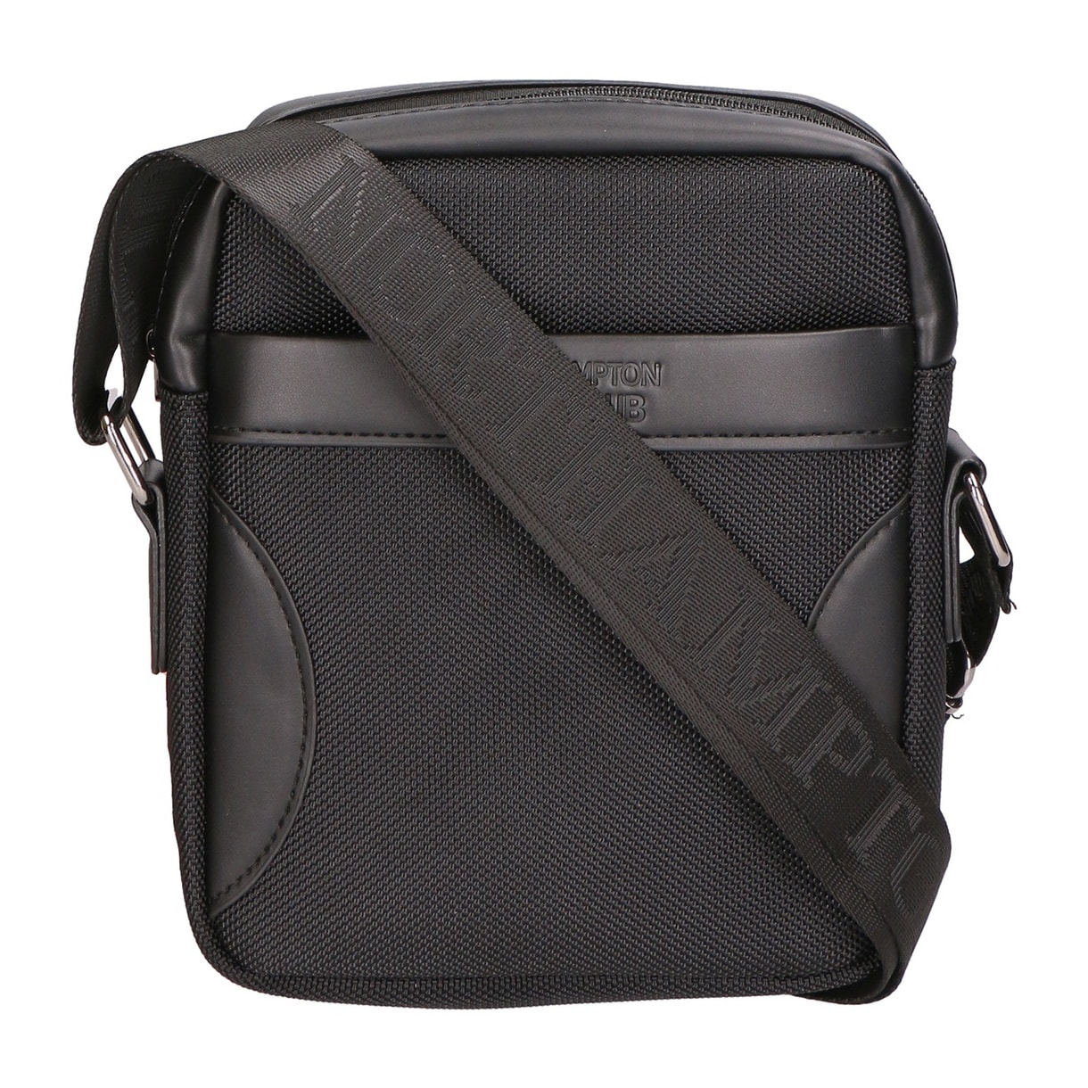 Borsa a tracolla uomo - Modello False - Pelle vegana e nylon - 18.0 x 21.0 x 4.0 cm