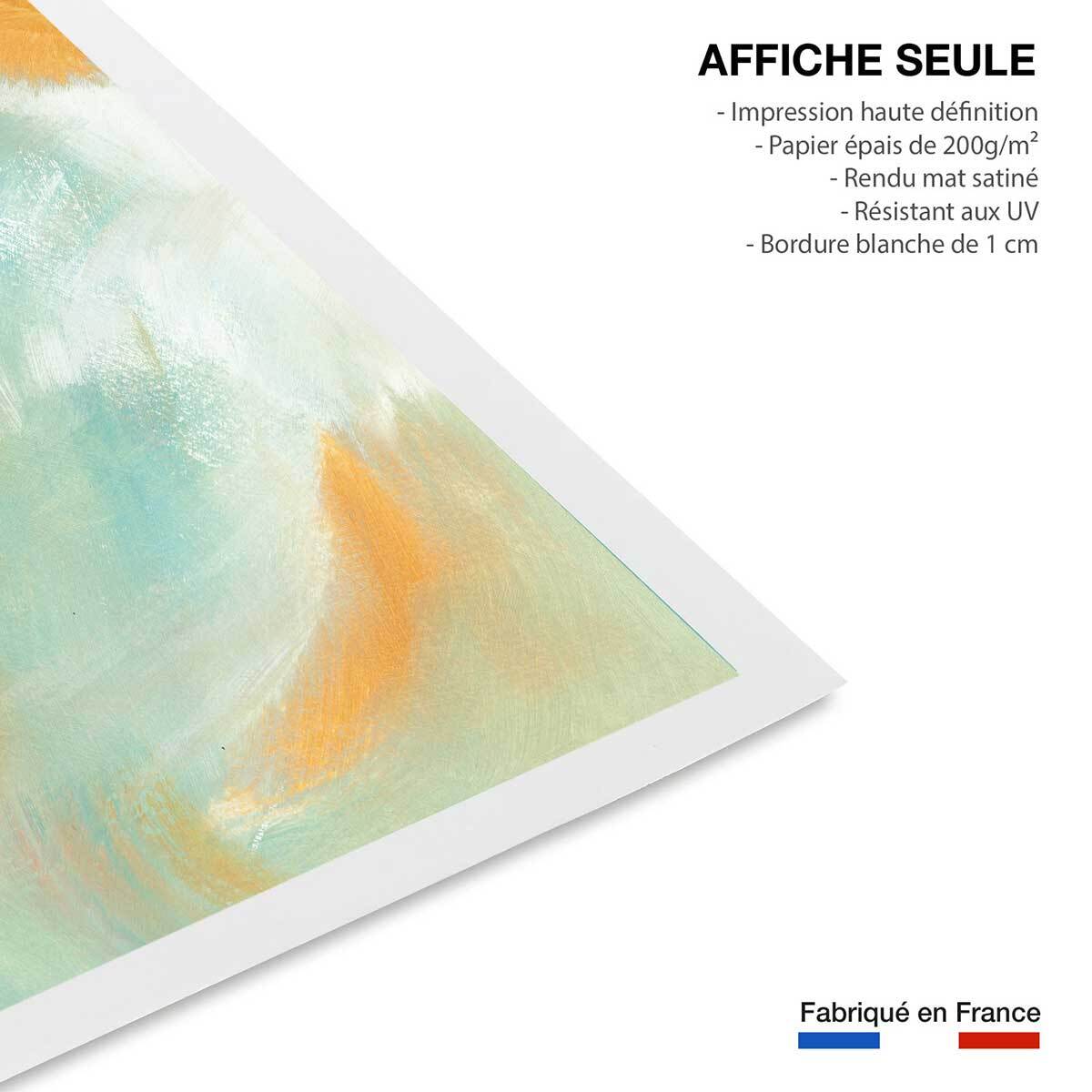 Poster orange blush Affiche seule