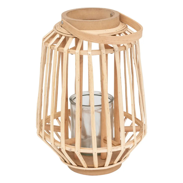 Lanterne "Rattan" - saule tressé H35 cm