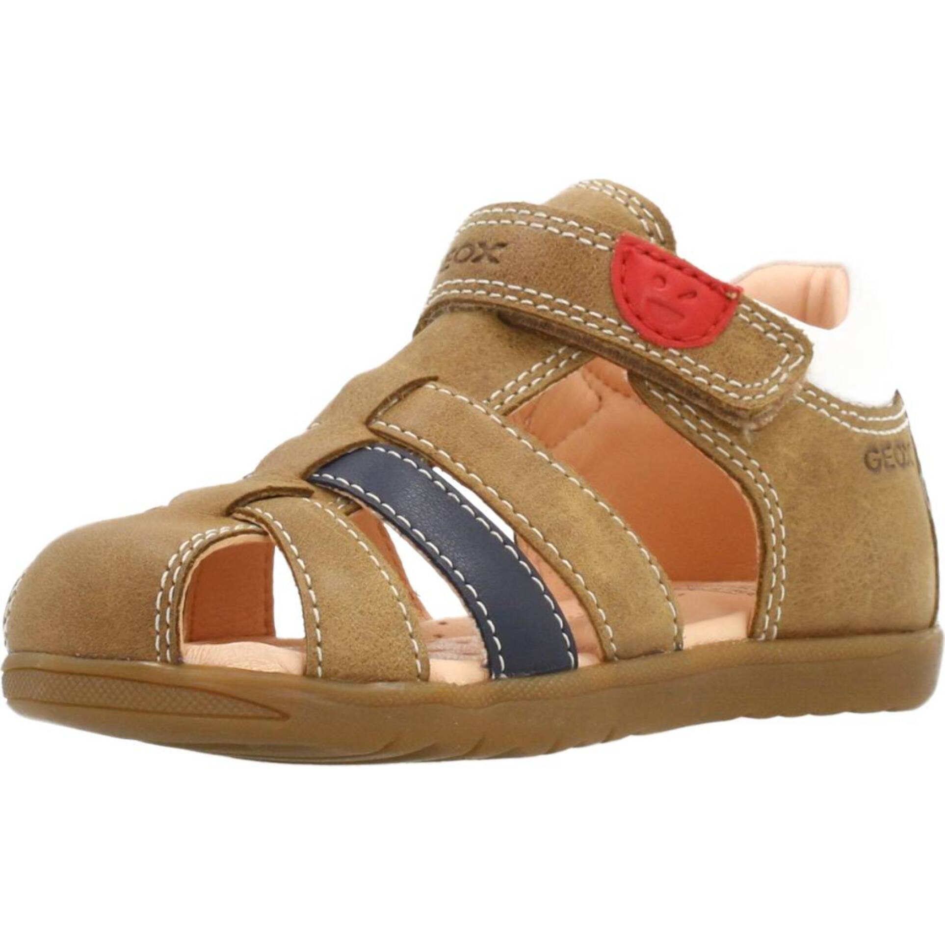 Sandalias Niño de la marca GEOX  modelo B SANDAL MACCHIA BOY MARRON