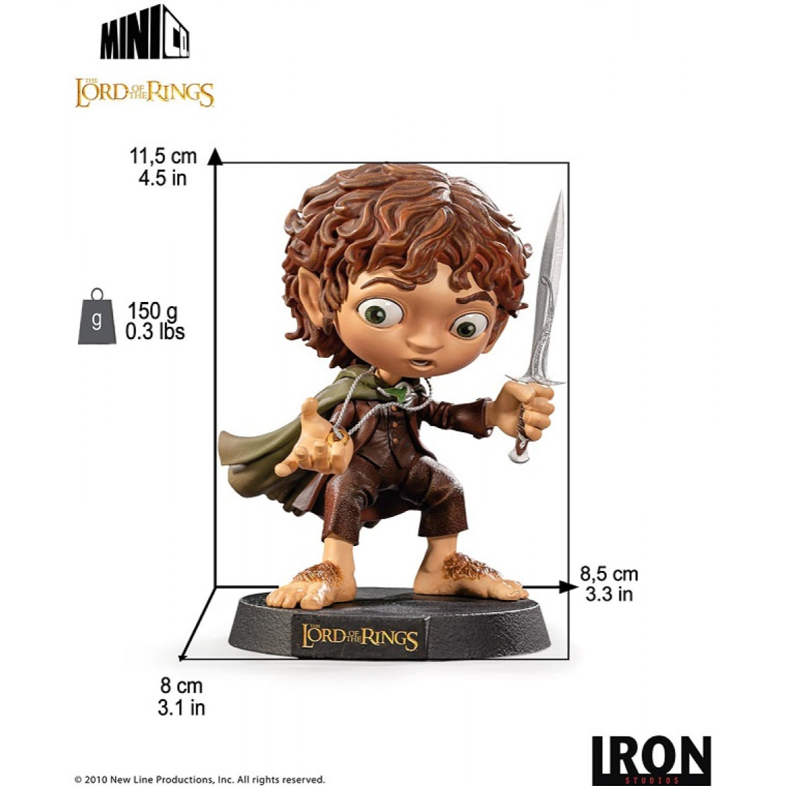 Il Signore Degli Anelli Statua MiniCo Frodo Iron Studio