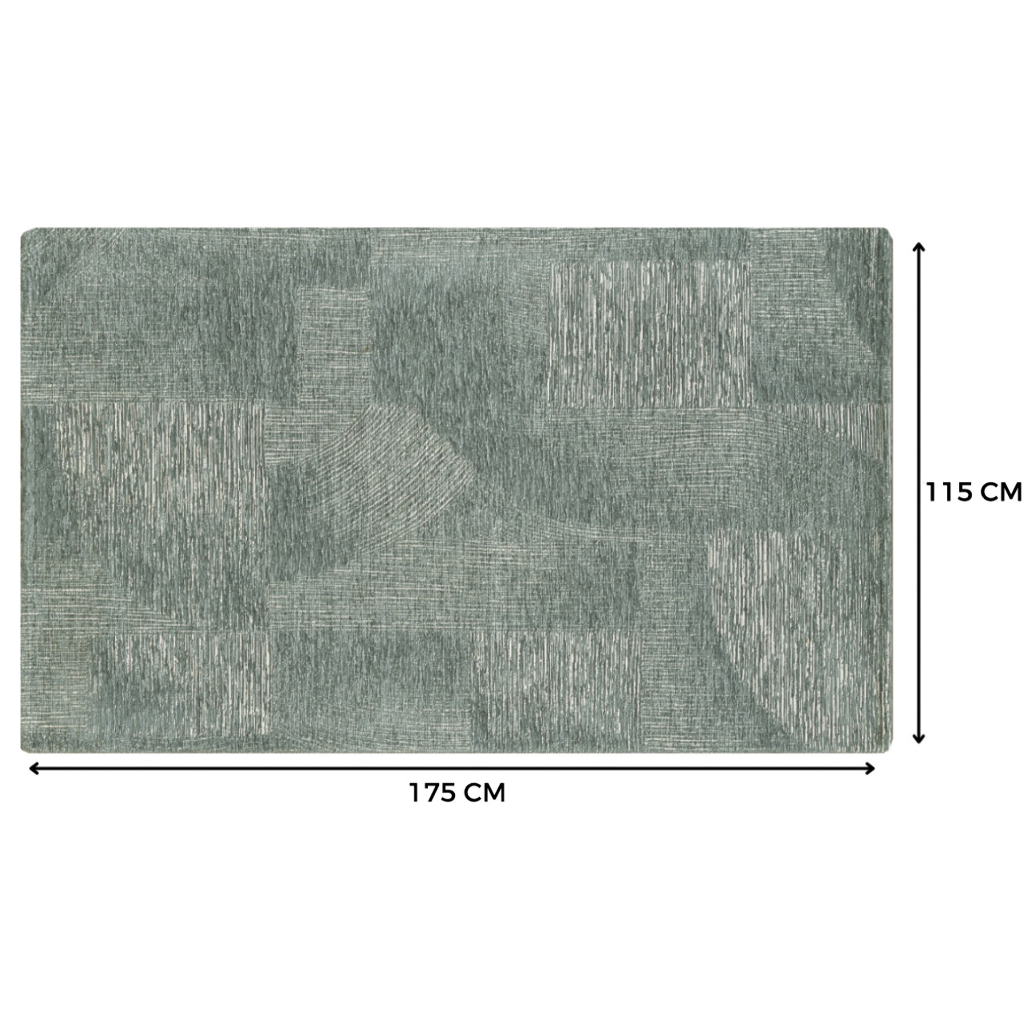 Tappeto Jacquard Ideale Salotto Camera Ingresso Made In Italy Antiscivolo, Lavabile, Morbido Disegno Graffio Grigio By Suardi