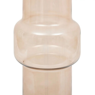 Vase en verre "Ella" H30cm rose clair